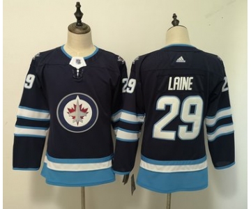 Jets #29 Patrik Laine Navy Women Adidas Jersey