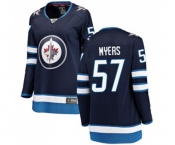 Women Winnipeg Jets #57 Tyler Myers Fanatics Branded Navy Blue Home Breakaway NHL Jersey