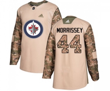 Youth Adidas Winnipeg Jets #44 Josh Morrissey Authentic Camo Veterans Day Practice NHL Jersey