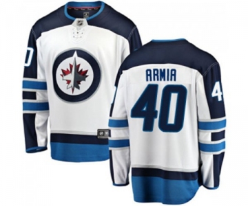 Youth Winnipeg Jets #40 Joel Armia Fanatics Branded White Away Breakaway NHL Jersey