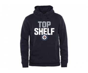 Winnipeg Jets Navy Top Shelf Pullover Hoodie