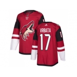 Men Adidas Phoenix Coyotes #17 Radim Vrbata Maroon Home Authentic Stitched NHL Jersey