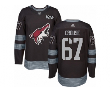 Men's Adidas Arizona Coyotes #67 Lawson Crouse Authentic Black 1917-2017 100th Anniversary NHL Jersey