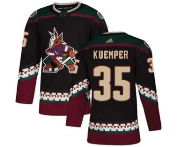 Men's Arizona Coyotes #35 Darcy Kuemper Black Alternate Stitched Hockey Jersey
