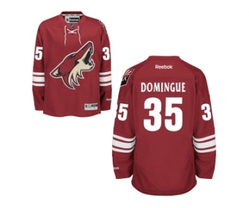 Men's Arizona Coyotes #35 Louis Domingue Burgundy Red Home NHL Jersey