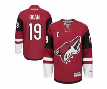 Men's Reebok Arizona Coyotes #19 Shane Doan Authentic Burgundy Red Home NHL Jersey