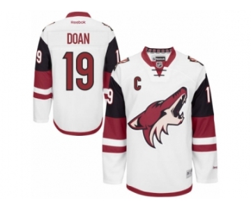 Men's Reebok Arizona Coyotes #19 Shane Doan Authentic White Away NHL Jersey