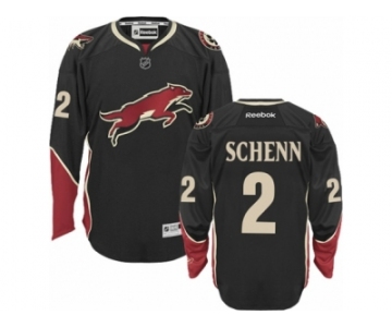 Men's Reebok Arizona Coyotes #2 Luke Schenn Authentic Black Third NHL Jersey