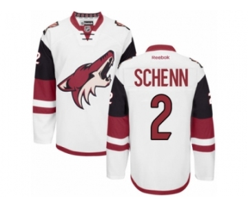 Men's Reebok Arizona Coyotes #2 Luke Schenn Authentic White Away NHL Jersey