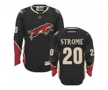 Men's Reebok Arizona Coyotes #20 Dylan Strome Authentic Black Third NHL Jersey