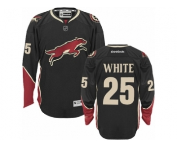Men's Reebok Arizona Coyotes #25 Ryan White Authentic Black Third NHL Jersey
