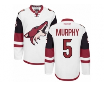 Men's Reebok Arizona Coyotes #5 Connor Murphy Authentic White Away NHL Jersey