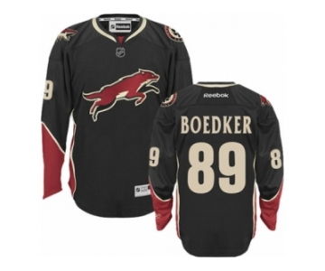 Men's Reebok Arizona Coyotes #89 Mikkel Boedker Authentic Black Third NHL Jersey