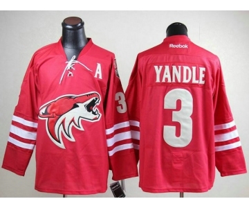 nhl jerseys phoenix coyotes #3 yandle red(A)