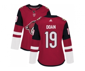 Women Adidas Phoenix Coyotes #19 Shane Doan Maroon Home Authentic Stitched NHL Jersey