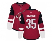 Women Adidas Phoenix Coyotes #35 Louis Domingue Maroon Home Authentic Stitched NHL Jersey