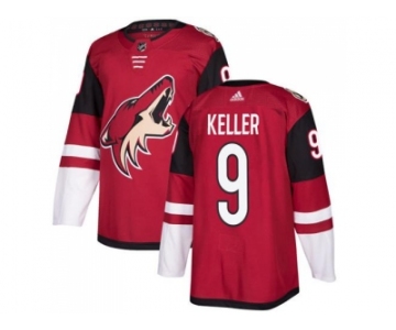 Youth Adidas Phoenix Coyotes #9 Clayton Keller Maroon Home Authentic Stitched NHL Jerse