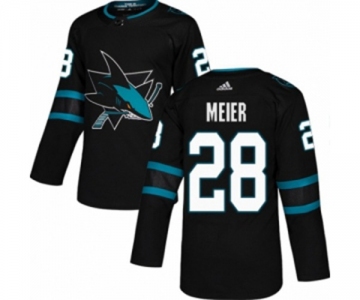 Adidas San Jose Sharks #28 Timo Meier Authentic Black Alternate NHL Jersey