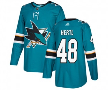 Adidas San Jose Sharks #48 Tomas Hertl Authentic Teal Green Home NHL Jersey