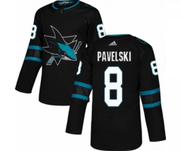Adidas San Jose Sharks #8 Joe Pavelski Authentic Black Alternate NHL Jersey