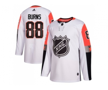 Men Adidas San Jose Sharks #88 Brent Burns White 2018 All-Star Pacific Division Authentic Stitched NHL Jersey