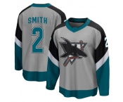 Men's San Jose Sharks #2 Will Smith Breakaway Gray 2020-21 Special Edition Jerseys Men's San Jose Sharks #2 Will Smith Breakaway Gray 2020-21 Special Edition Jerseys