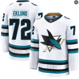 Mens San Jose Sharks #72 William Eklund Fanatics Away White Jersey