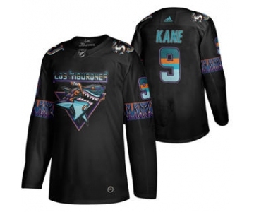 Men's San Jose Sharks #9 Evander Kane 2020 Los Tiburones Limited Hockey Jersey Black