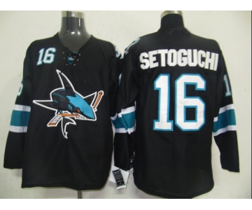 nhl jerseys san jose sharks #16 setoguchi black