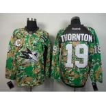 nhl jerseys san jose sharks #19 thornton camo[patch C]