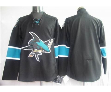 nhl jerseys san jose sharks blank black