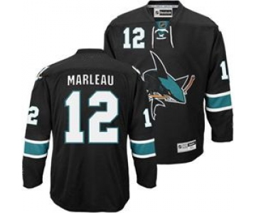 nhl san jose sharks #12 marleau black