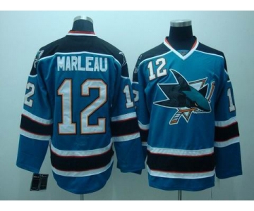 nhl san jose sharks #12 marleau blue