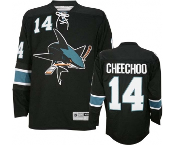 nhl san jose sharks #14 cheechoo black