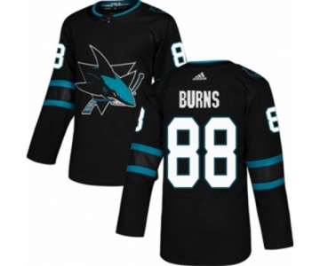 Youth Adidas San Jose Sharks #88 Brent Burns Premier Black Alternate NHL Jersey