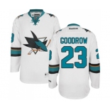 Youth Reebok San Jose Sharks #23 Barclay Goodrow Authentic White Away NHL Jersey