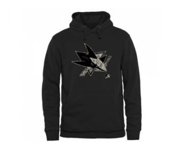 Men's San Jose Sharks Black Rink Warrior Pullover Hoodie