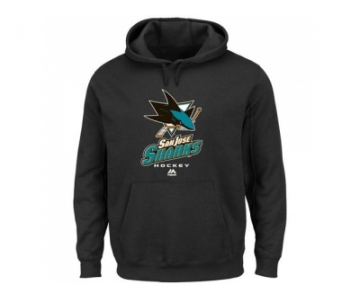 San Jose Sharks Majestic Black Critical Victory VIII Pullover Hoodie