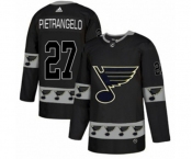 Adidas St. Louis Blues #27 Alex Pietrangelo Authentic Black Team Logo Fashion NHL Jersey