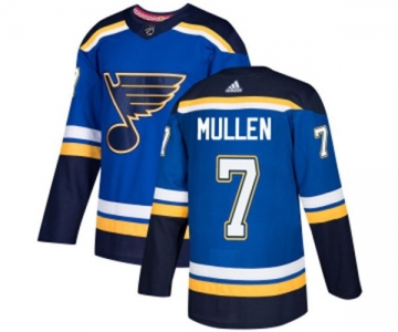 Adidas St. Louis Blues #7 Joe Mullen Premier Royal Blue Home NHL Jersey