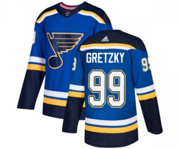 Adidas St. Louis Blues #99 Wayne Gretzky Premier Royal Blue Home NHL Jersey