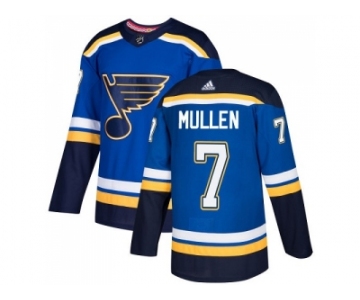 Men Adidas St. Louis Blues #7 Joe Mullen Blue Home Authentic Stitched NHL Jersey