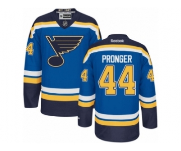 Men's Reebok St. Louis Blues #44 Chris Pronger Authentic Royal Blue Home NHL Jersey