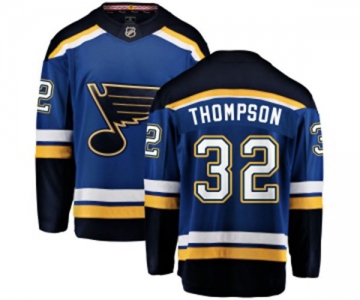 St. Louis Blues #32 Tage Thompson Fanatics Branded Royal Blue Home Breakaway NHL Jersey