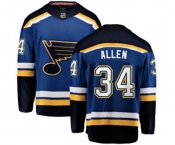 St. Louis Blues #34 Jake Allen Fanatics Branded Royal Blue Home Breakaway NHL Jersey St. Louis Blues #34 Jake Allen Fanatics Branded Royal Blue Home Breakaway NHL Jersey