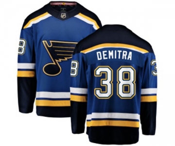 St. Louis Blues #38 Pavol Demitra Fanatics Branded Royal Blue Home Breakaway NHL Jersey
