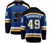 St. Louis Blues #49 Ivan Barbashev Fanatics Branded Royal Blue Home Breakaway NHL Jersey St. Louis Blues #49 Ivan Barbashev Fanatics Branded Royal Blue Home Breakaway NHL Jersey