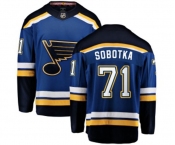 St. Louis Blues #71 Vladimir Sobotka Fanatics Branded Royal Blue Home Breakaway NHL Jersey