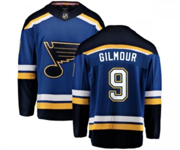 St. Louis Blues #9 Doug Gilmour Fanatics Branded Royal Blue Home Breakaway NHL Jersey