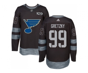 St. Louis Blues #99 Wayne Gretzky Black 1917-2017 100th Anniversary Stitched NHL Jersey